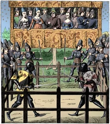 Combate singular, siglo XV, 1849