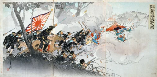 Guerra Sino-Japonesa, siglo XIX. Impresión japonesa. Colección privada