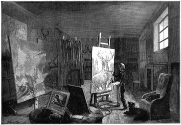 Estudio de Sir Edwin Landseer 1802-1873, Brighton, East Sussex, 1874
