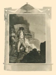 Sir Sidney Smith defendiendo la brecha en Acre, 1799, 1816