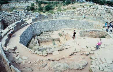 Sitio de las fortificaciones micénicas, Grecia, c1600-1100 a.C.