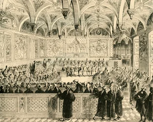 Sesión del Parlamento de París, 1890