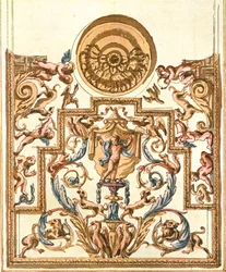 Boceto para pintura decorativa, Francia, 1928