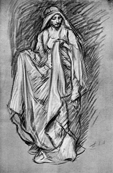 Boceto de Regan, de King Lear