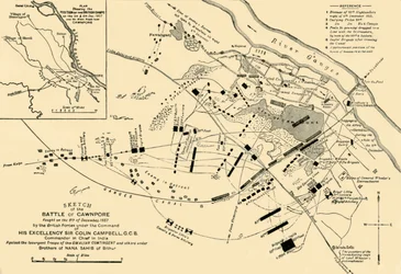 Boceto de la Batalla de Cawnpore