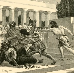 La matanza de los Pisistrátidas, 1890