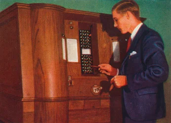 Máquina tragamonedas que juega bridge, 1938