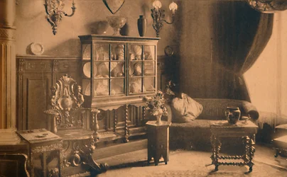 Sala de fumar en la Embajada de Cuba en Bruselas, Bélgica, 1927