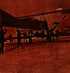 Maniobras en la nieve, c1914-c1918
