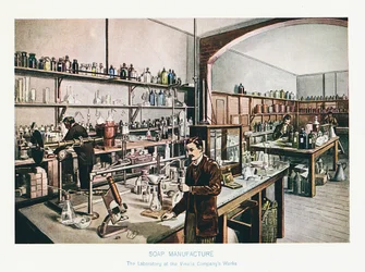 Fabricación de jabón, c1905