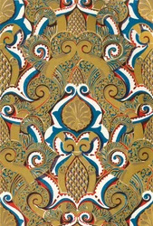 Sofito del gran arco en la entrada del Patio del Estanque de Peces, 1907