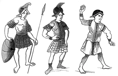 Soldados, siglo XIV, 1849