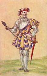 Soldados del período Tudor, c16th century, 1903