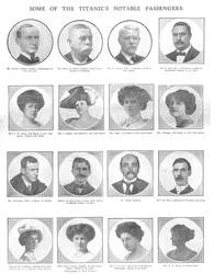Algunos de los pasajeros notables del Titanic