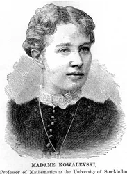 Sonia Sophie Kowalevski, matemática rusa, 1888