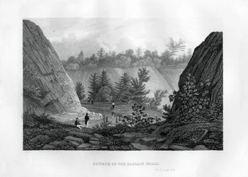 Fuente de las Cataratas del Passaic, Nueva Jersey, 1855