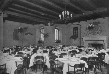 Comedor sureste, el edificio de los Fraternity Clubs, Ciudad de Nueva York, 1924