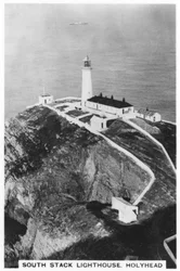 Faro de South Stack, Holyhead, Gales, 1937
