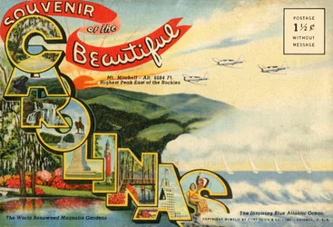Recuerdo de las hermosas Carolinas, postal, 1942