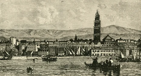Spalatro, desde el puerto, 1890