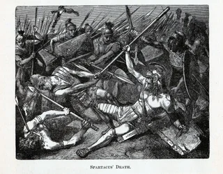 Muerte de Espartaco, 1882