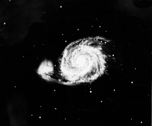 Galaxia espiral M 51 en Canes Venatici, 1910
