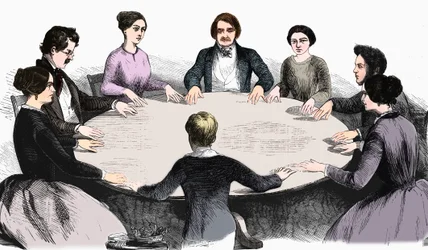 Reunión espiritista en Leipzig, Alemania, 1893