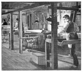 Tejedores de seda de Spitalfields, 1893