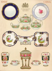 Porcelana Spode: WTCopeland & Sons, Stoke-on-Trent, siglo XVIII, 1913