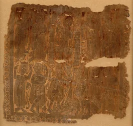 Cuadrado con escenas clásicas, bizantino, 300-600