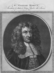 Sir William Morice, Secretario de Estado del Rey Carlos II, 1784