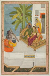 Sri Raga: Una ilustración de una serie de Ragamala, c. 1740