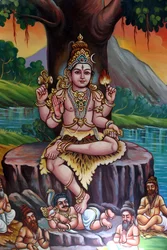 Templo hindú Sri Vadapathira Kaliamman. Shiva. Singapur