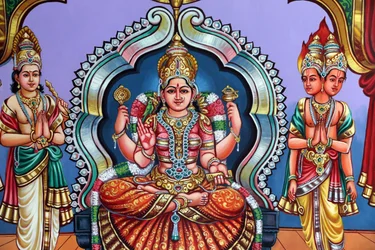 Templo hindú Sri Vadapathira Kaliamman. Diosa madre suprema. Singapur