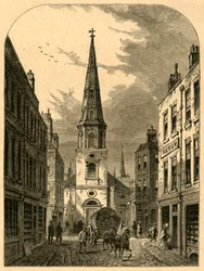 Iglesia de St. Antholins, Watling Street 1868, 1897