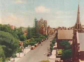 Terraza de St. Georges, mirando al oeste