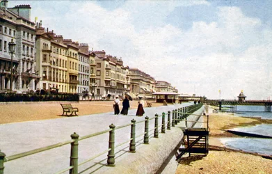 St Leonards, West Marina, desde el muelle, c1900s-c1920s