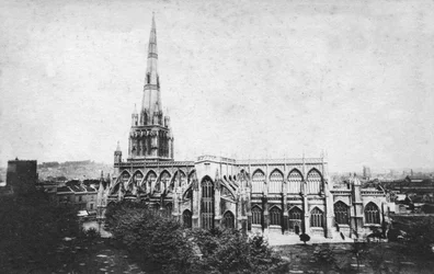 Iglesia de St Mary Redcliffe, Bristol, principios del siglo XX