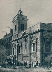 Iglesia de Santa Mildred y el Mercado de Aves