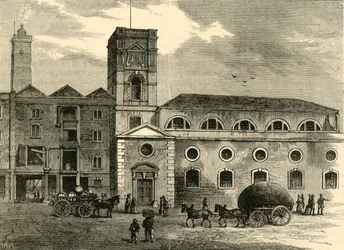 Iglesia de St. Olaves, en 1820, c1878
