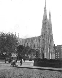 Catedral de San Patricio, Nueva York, EE.UU., c. 1900