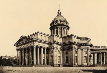 San Petersburgo / Rusia. La Catedral de Kazán. Alrededor de 1900