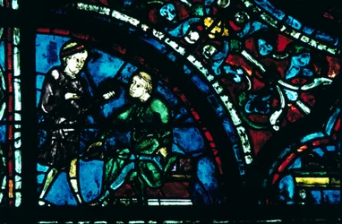 Vidriera, Catedral de Chartres, Chartres, Francia