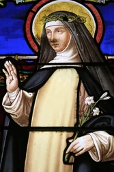 Vidriera. Santa Catalina de Siena. 1883.