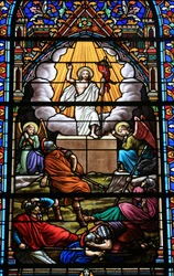Vidriera: La Resurrección de Cristo, Douarnenez, Francia
