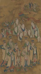 Deidades estelares de los cucharones del norte y central, fechado en 1454