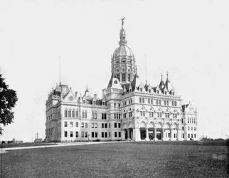 Capitolio del Estado, Hartford, Connecticut, EE.UU., c1900