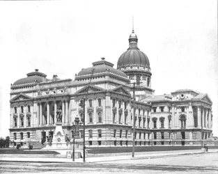 Capitolio del Estado, Indianápolis, Indiana, EE.UU., c. 1900