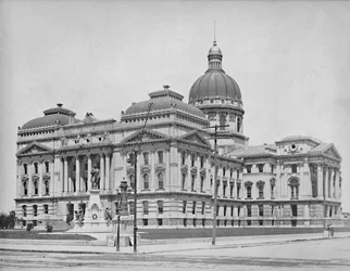 Capitolio del Estado, Indianápolis, Indiana, c1897