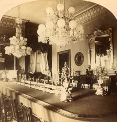 Comedor de Estado, Mansión del Presidente, Washington, D.C., EE.UU., c1900